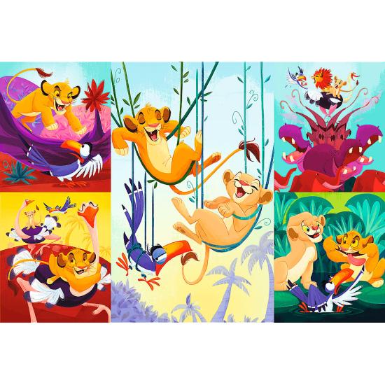 Puzzle Trefl Le Roi Lion Courageux XXL 100 pièces