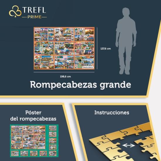 Puzzle Trefl Le Voyage de Mille Miles 13500 Pcs Puzzle Trefl Le Voyage de Mille Miles 13500 Pcs