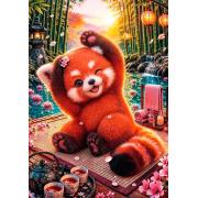 Puzzle Trefl Adorable Panda Roux 500 pièces