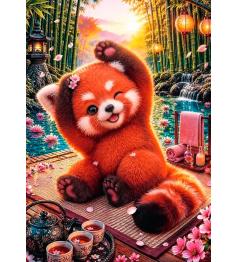 Puzzle Trefl Adorable Panda Roux 500 pièces