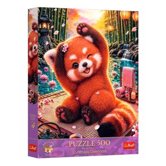 Puzzle Trefl Adorable Panda Roux 500 pièces