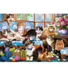 Puzzle Trefl Famille de chats 500 pièces