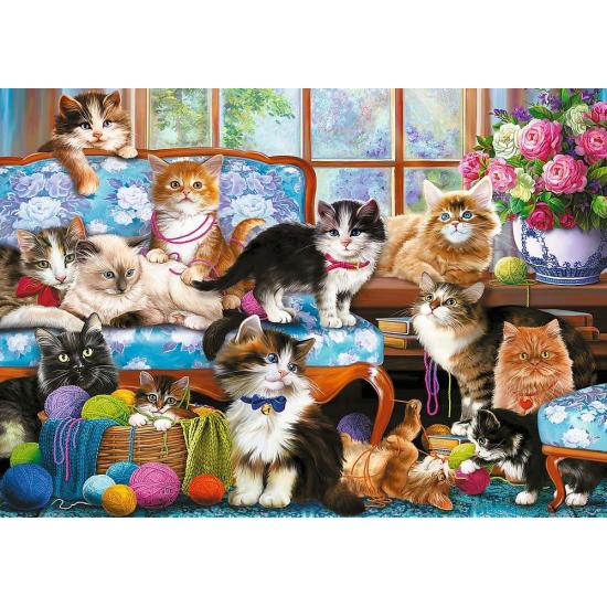 Puzzle Trefl Famille de chats 500 pièces