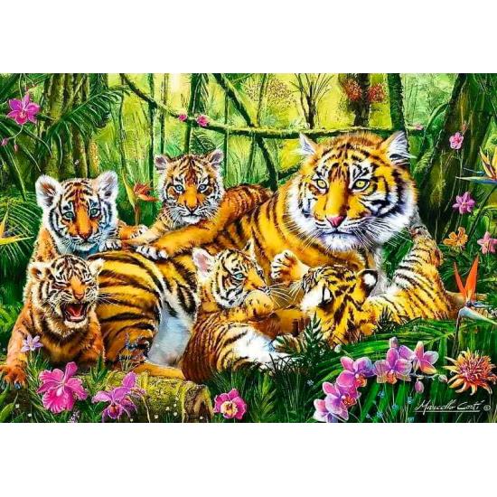 Puzzle Trefl Famille de Tigres 500 Pièces