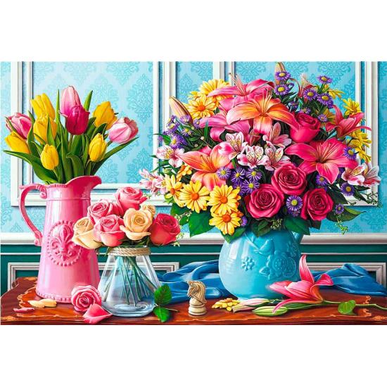 Puzzle Trefl Fleurs dans des vases 1500 pièces