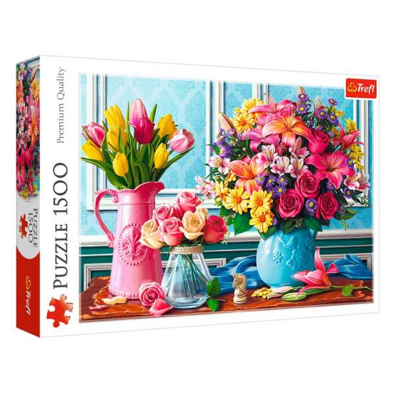 Puzzle Trefl Fleurs dans des vases 1500 pièces