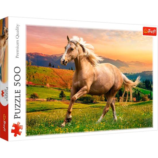Puzzle Trefl Après-midi Galop sous le soleil 500 pièces