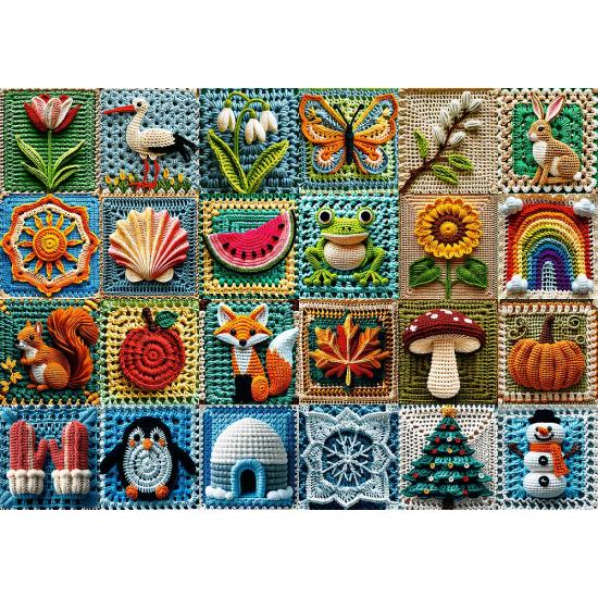 Puzzle Trefl Crochet - Quatre Saisons 1000 pieces