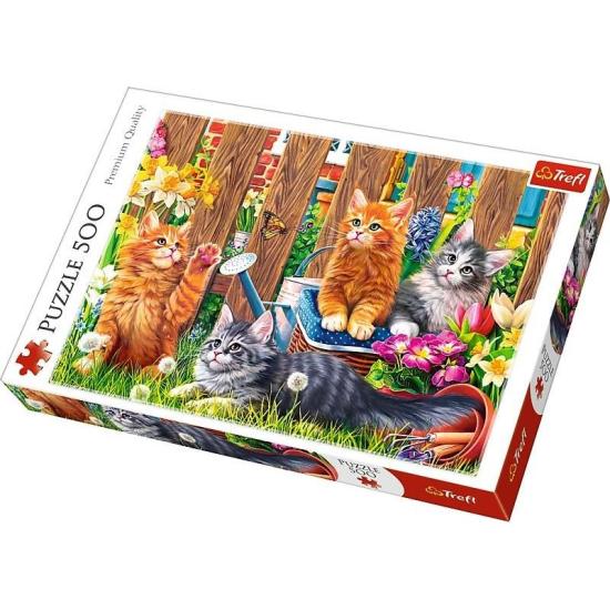 Puzzle Trefl Chatons dans le jardin 500 pièces Puzzle Trefl Chatons dans le jardin 500 pièces