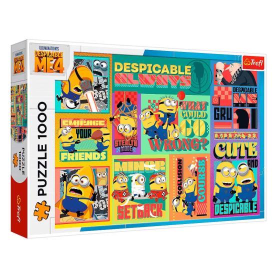 Puzzle Trefl Gru et Minions 4 de 1000 pièces