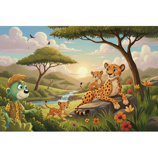 Puzzle Trefl Guépards XXL 100 pièces