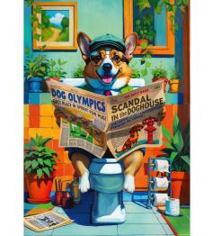 Puzzle Trefl Heure de Toilette du Corgi 1000 pièce