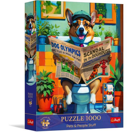 Puzzle Trefl Heure de Toilette du Corgi 1000 pièce