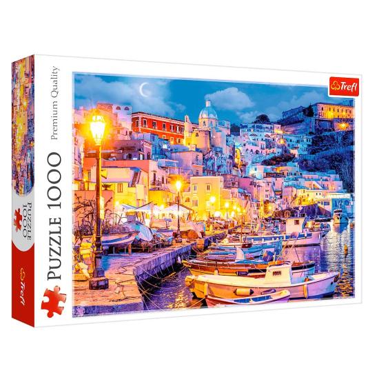 Puzzle Trefl Île De Procida La Nuit, Italie 1000 pièces
