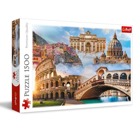 Puzzle Trefl Lieux préférés de Italie 1500 pièces