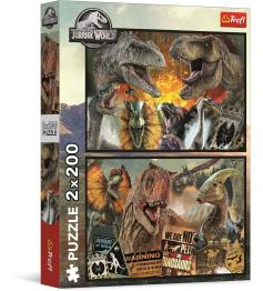 Puzzle Trefl Jurassic World Prehistoric XXL 2 x 200 pièces
