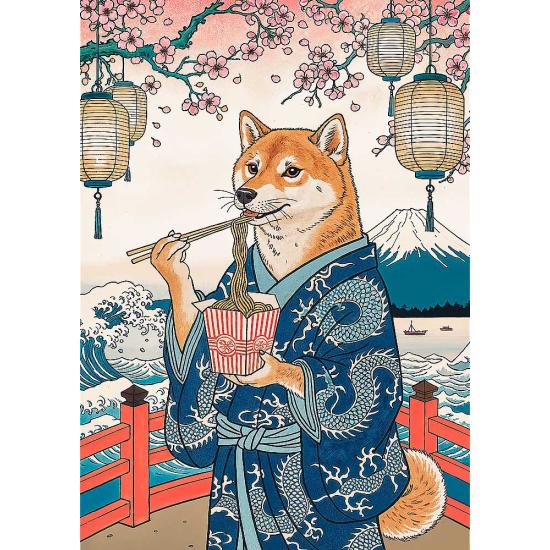 Puzzle Trefl Méditation Des Nouilles De Shiba 500 pièces