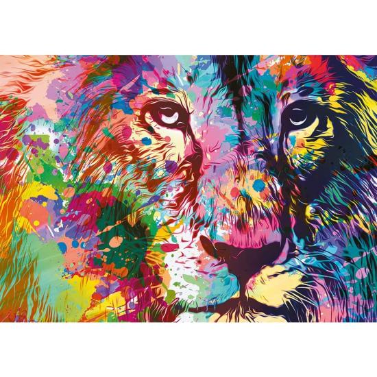 Puzzle Trefl Lion Coloré 1000 Pièces Puzzle Trefl Lion Coloré 1000 Pièces