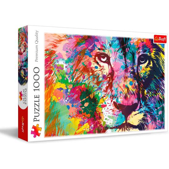 Puzzle Trefl Lion Coloré 1000 Pièces Puzzle Trefl Lion Coloré 1000 Pièces