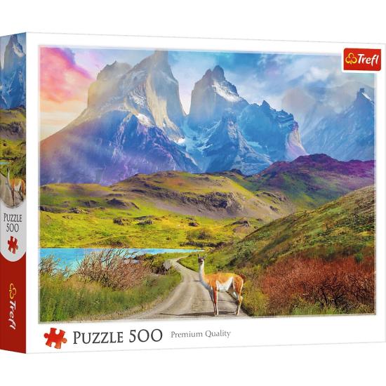 Puzzle Trefl Lama En Patagonie 500 pièces