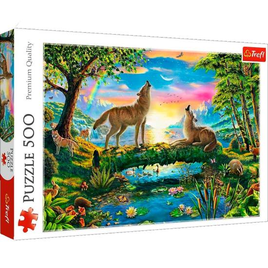 Puzzle Trefl Loups dans la nature 500 pièces