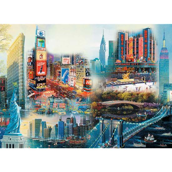 Trefl Puzzle en bois Collage de New York 1000 pièces