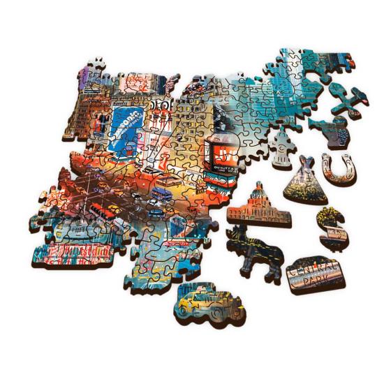 Trefl Puzzle en bois Collage de New York 1000 pièces