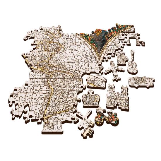 Trefl Puzzle en bois carte du monde antique 1000 pièces