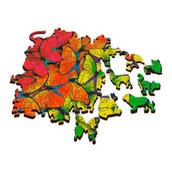 Trefl Puzzle en bois Papillons arc-en-ciel 500 pièces