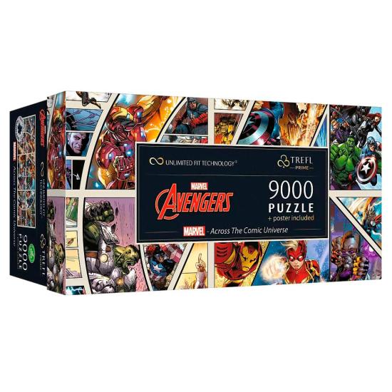Puzzle Trefl Marvel À Travers L'Univers De La Bande Dessinée 900
