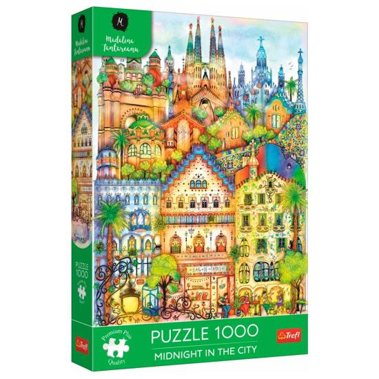 Puzzle Trefl Minuit À Barcelona 1000 pièces