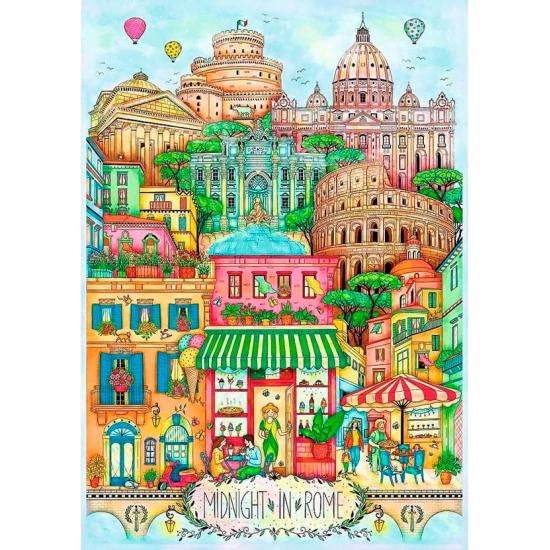 Puzzle Trefl Minuit À Rome 1000 pièces