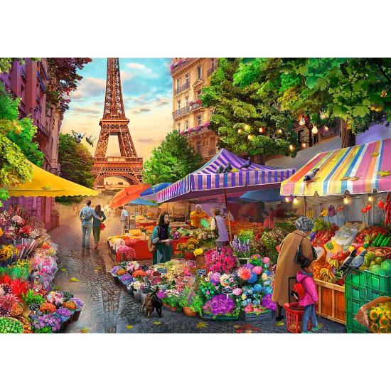 Puzzle Trefl Marché Aux Fleurs, Paris 1000 pièces