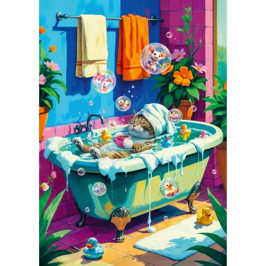 Puzzle Trefl Miaou, Détente, Répéter 1000 pièce