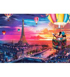 Puzzle Trefl Mickey et Minnie à Paris 1000 pièces