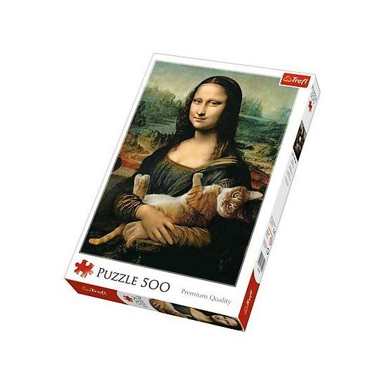 Puzzle Trefl Le chat de Mona Lisa 500 pièces
