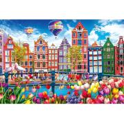 Puzzle Trefl Amsterdam Colorée 1500 pièces