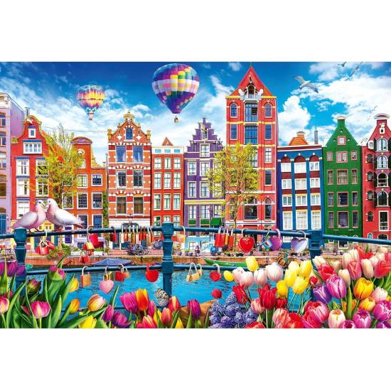 Puzzle Trefl Amsterdam Colorée 1500 pièces