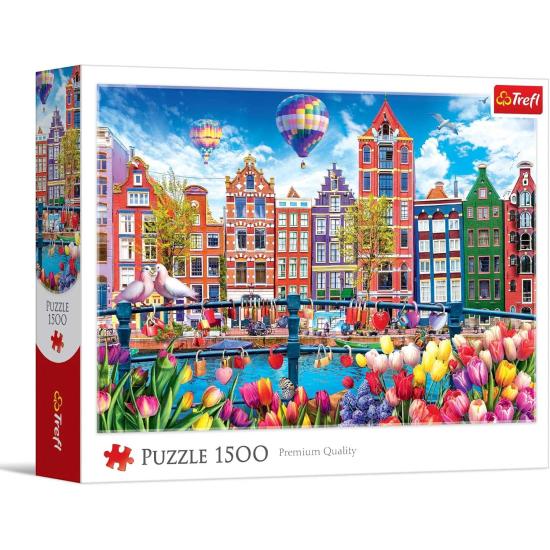 Puzzle Trefl Amsterdam Colorée 1500 pièces