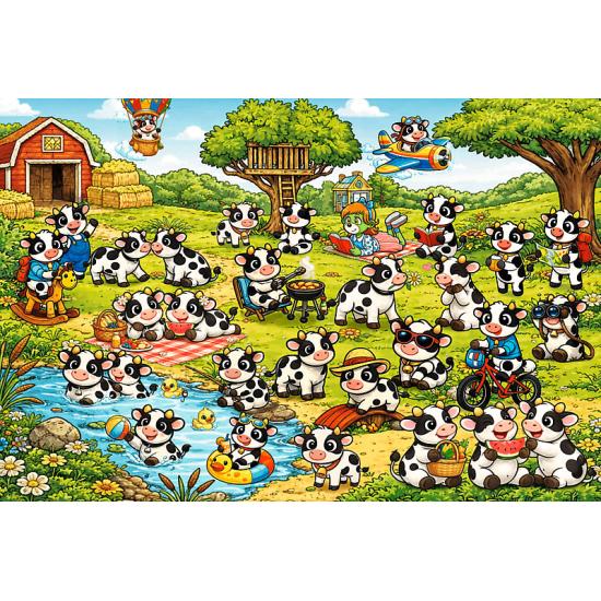 Puzzle Trefl Le Monde Des Vaches XXL 100 pièces