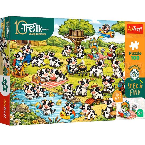 Puzzle Trefl Le Monde Des Vaches XXL 100 pièces