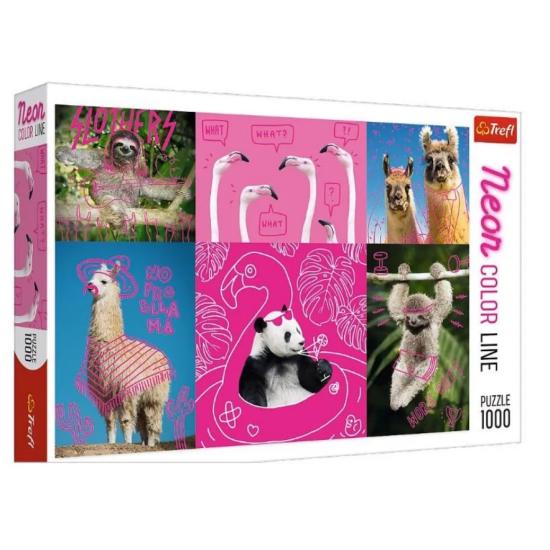 Puzzle Trefl Neon Crazy Animals 1000 pièces
