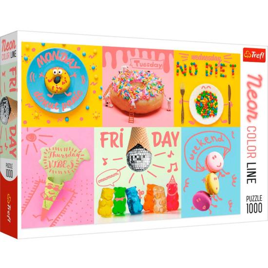 Puzzle Trefl Neon Sweet Week 1000 pièces