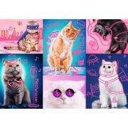 Puzzle Trefl Neon Super Cats 1000 pièces