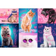 Puzzle Trefl Neon Super Cats 1000 pièces