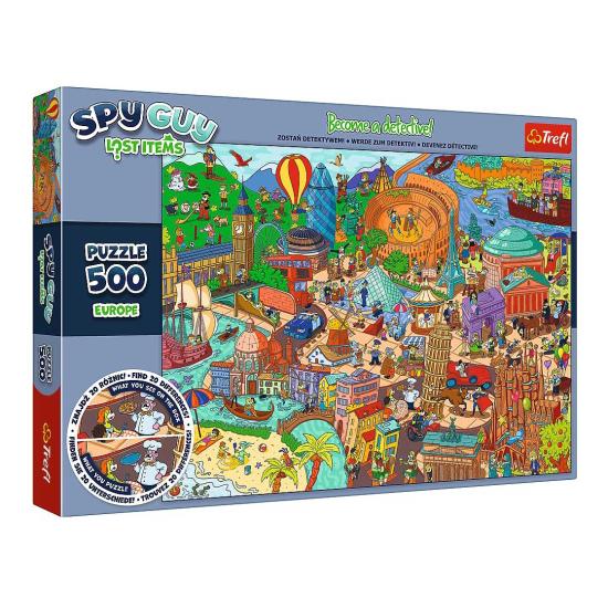 Puzzle Trefl Objets Perdus: Europe de 500 pièces