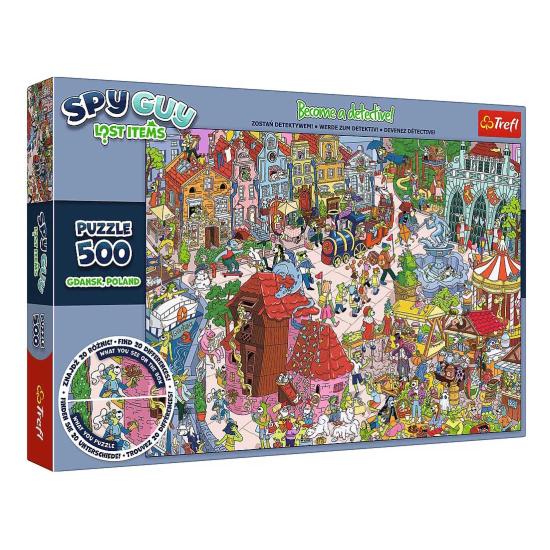 Puzzle Trefl Objets Perdus : Gdansk, Pologne de 500 pièces