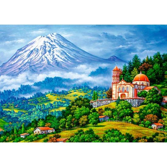 Puzzle Trefl Paysage avec Volcan 1000 pièces