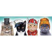 Puzzle Trefl Panorama Cats Team Fluffy 500 pcs