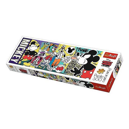 Puzzle Trefl Panorama Mickey Mouse, La Légende des 500 Pzs